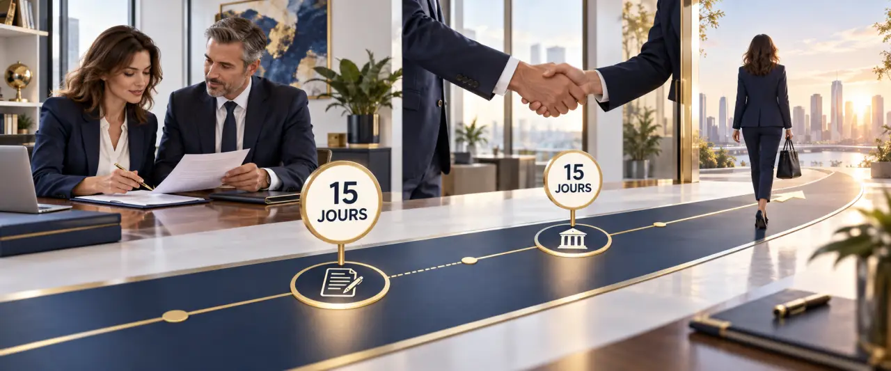 Rupture conventionnelle : les 2 délais de 15 jours avant la fin du CDI