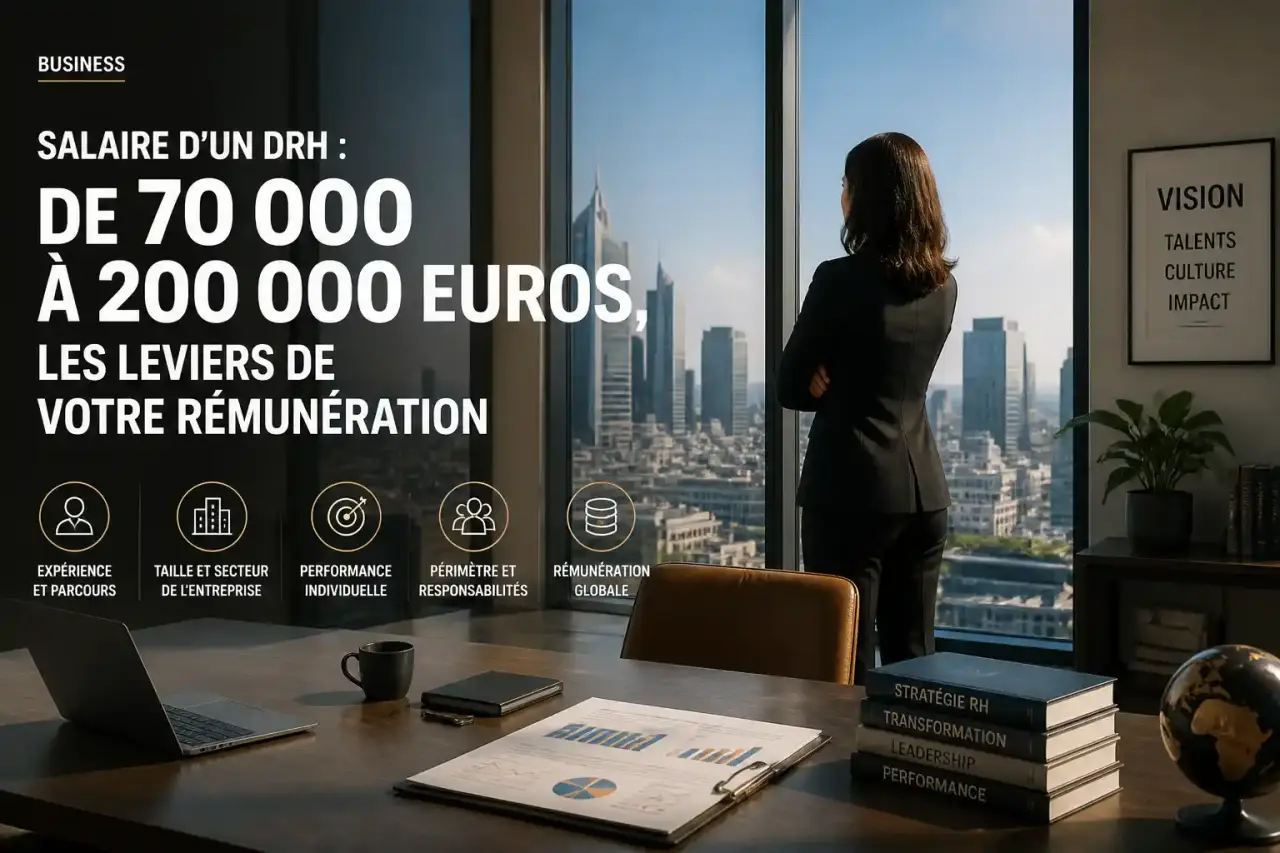 Salaire d'un DRH : de 70 000 à 200 000 euros, les leviers de votre rémunération