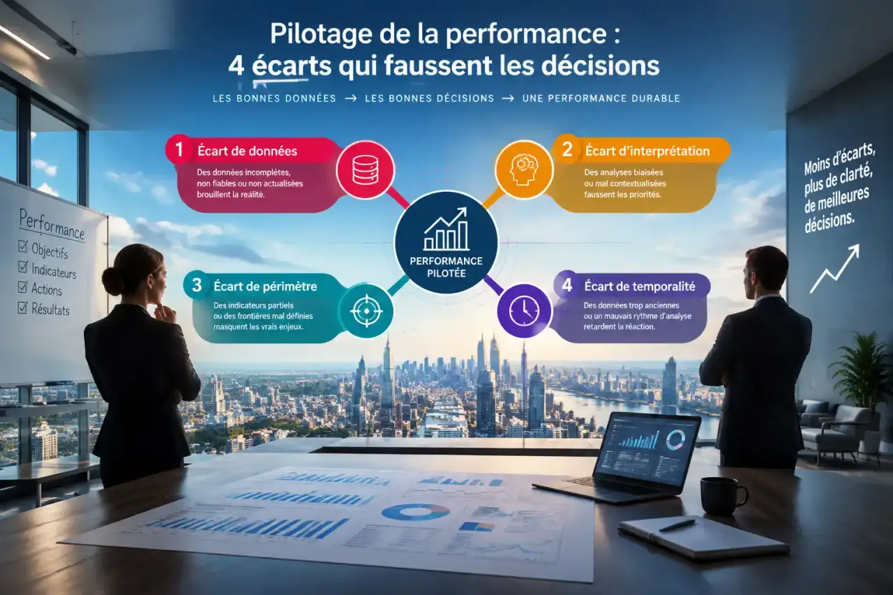 Pilotage de la performance : 4 écarts qui faussent les décisions
