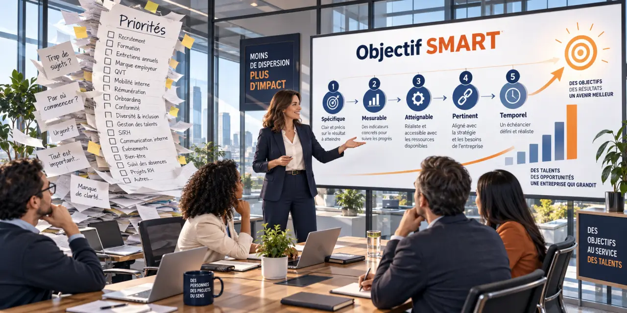 Objectif RH : pourquoi un exemple SMART vaut mieux qu'une liste de priorités